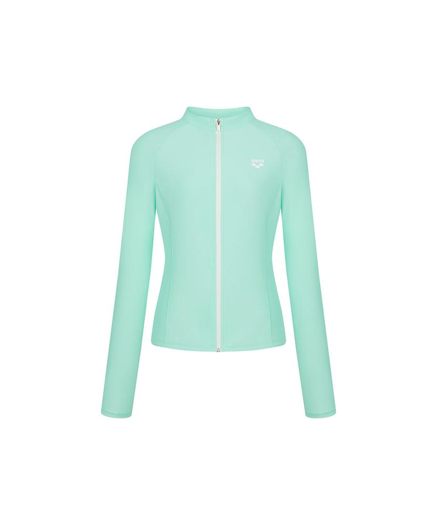 Alena Core Women'S Regular Fit Zip-Up Rash Guard A6Bl1Qr41Mnt