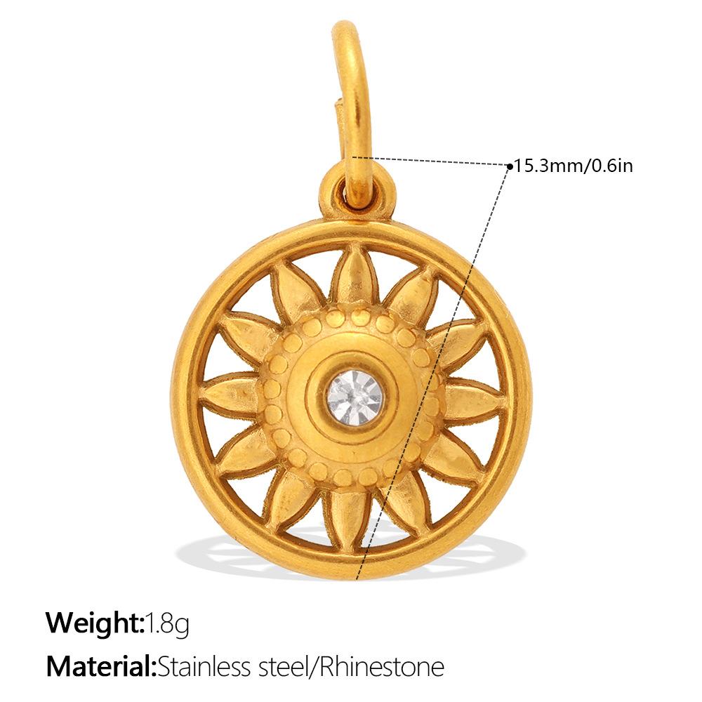 Yori 2Pcs Stainless Steel Gold Color PVD Plated Pendant for DIY Necklace Bracelet Earring Jewelry Making Accessories