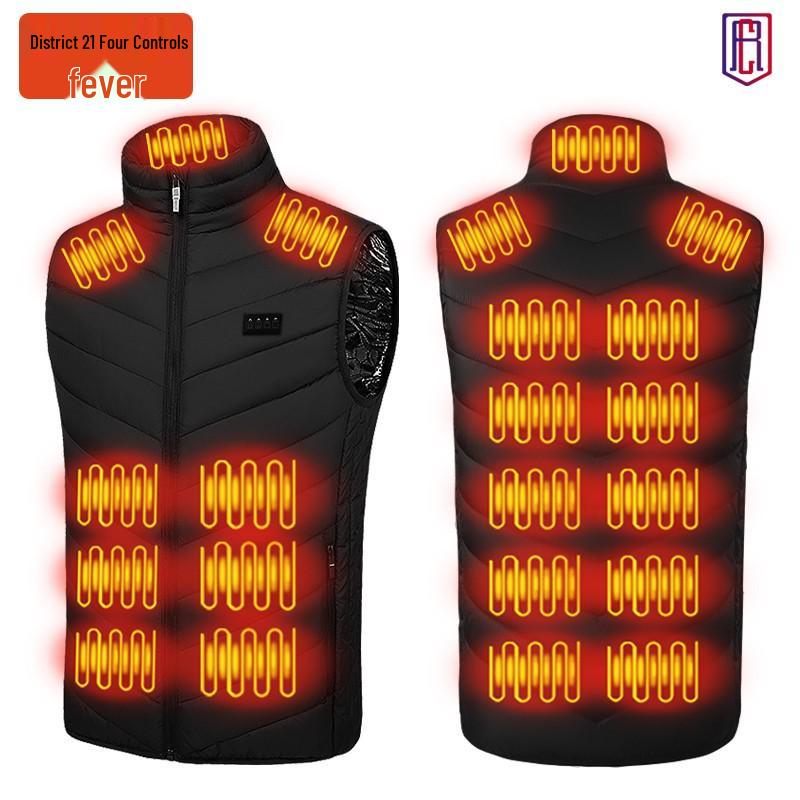 Smart USB Heated Vest: Unisex Winter/Autumn Thermal Wear with Constant Temperature Control