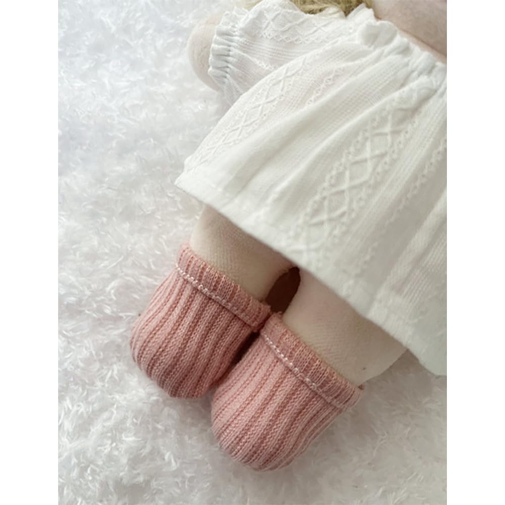 Niannyyhouse 15cm X 20cm Plush Clothes, Shorts, Soft Bottoms, Ribbed Knit Socks, Cotton Doll Accessories, Dress-Up (A2, 15cm)