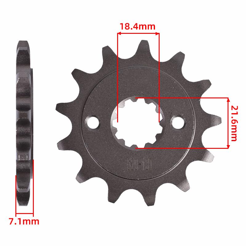 520 13T 14T Tooth Front Sprocket Gear Wheel Cam Pinion For Honda Off Road CRF250 CRF250L Rally ABS CRF250LA CRF 250 L 2013-2021