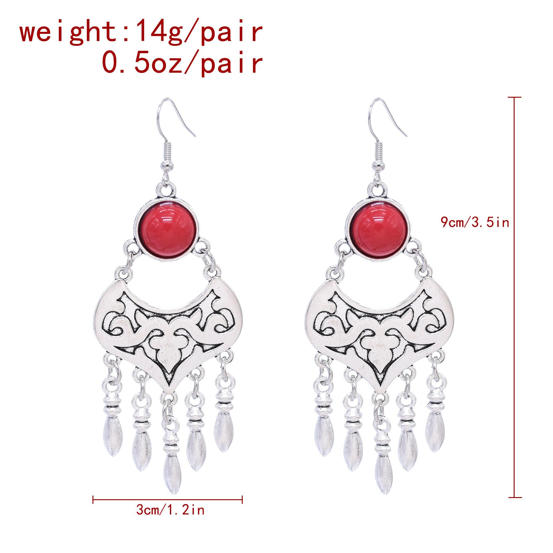 

Модные серьги-подвески для женщин красный