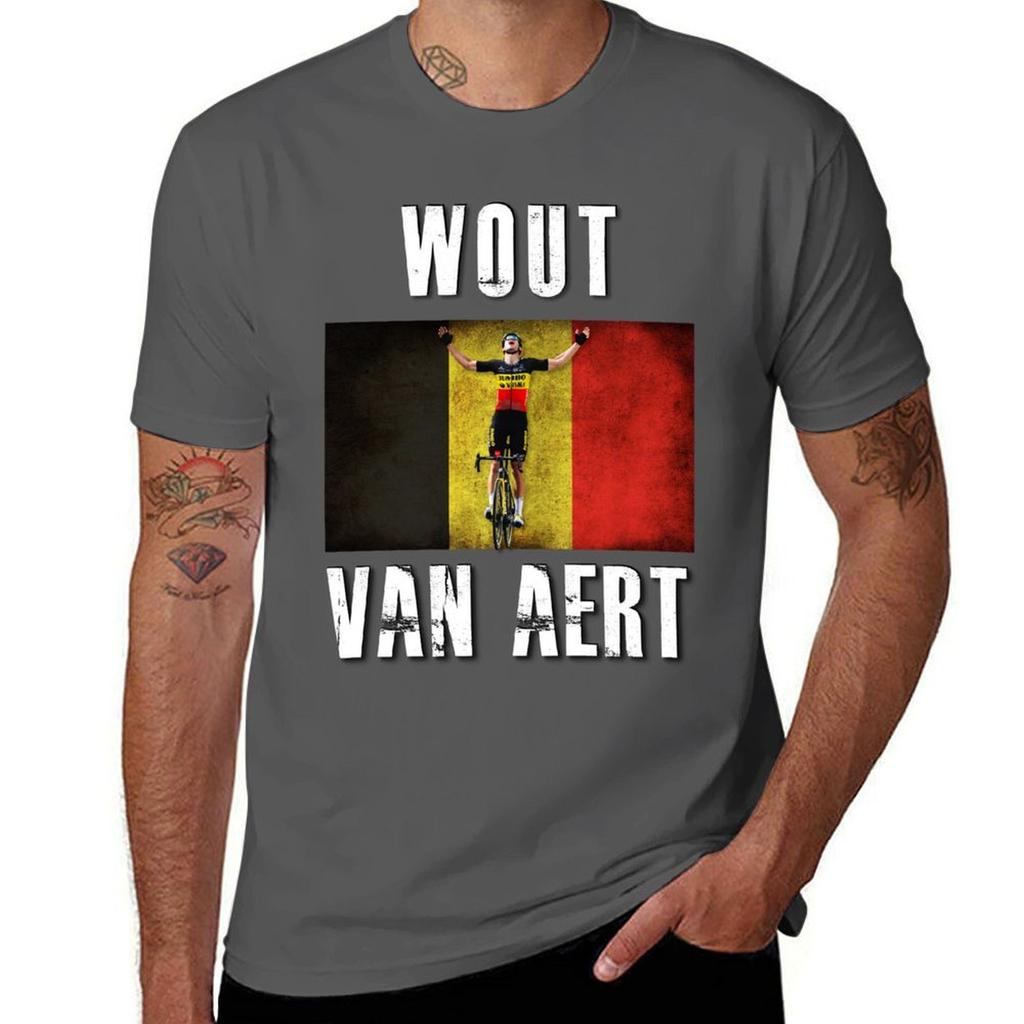 Wout Van Aert Tshirt Casual Breathable Short Sleeve Top