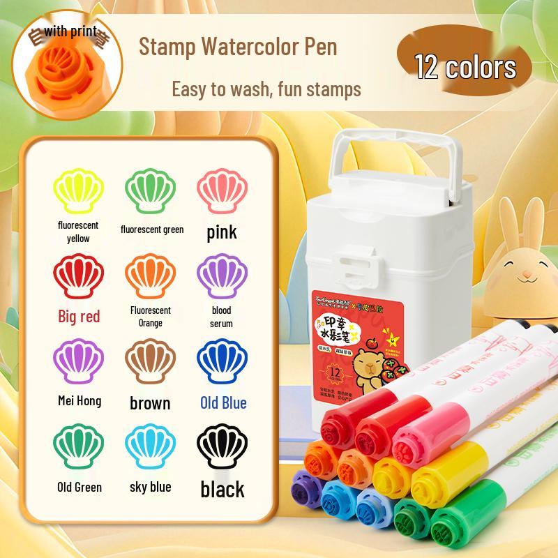 Нетоксичный маркер на водной основе, смываемый, для детей - Акварельная кисть пищевого класса