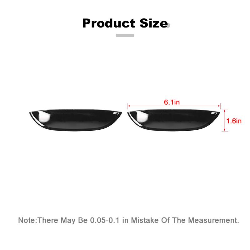 Ca ABS Maniglia esterna della porta Ciotola Ornamento Decorazione Adesivo adatto per Dodge Challenger dal 2015 in su Accessori esterni