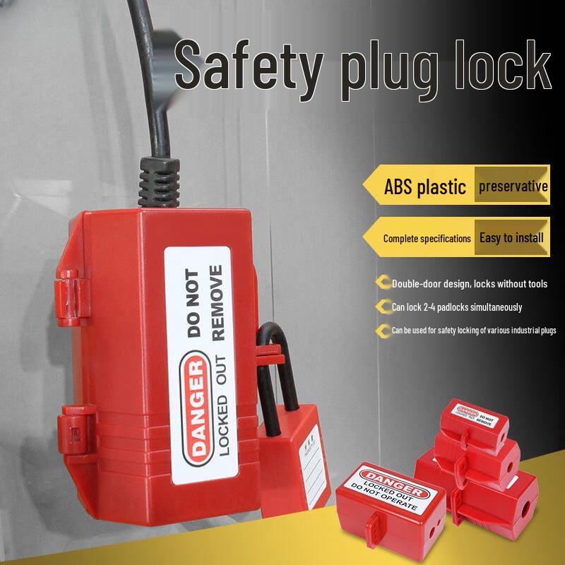 WBD Industrial 3-Socket Power Plug Lockout Kit