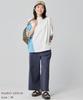 [CLIFMEYER] Flared Pants, Cooling Fabric, Door Teco, Loha Teco, Women's, MEDIUM, Navy