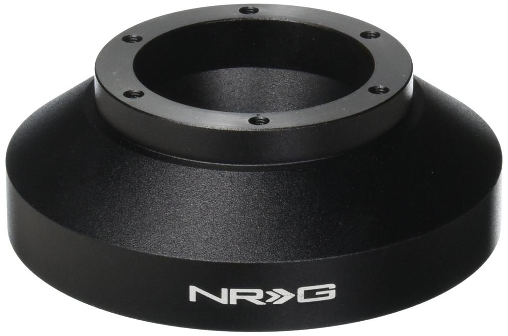 NRG Innovations Racing Style Steering Wheel Quick Release Short Hub 6 x 70mm Bolt Black Body NRG-SRK-102H Adapter, Pattern,