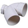 Siphon en P pour tuyau d'évacuation en PVC