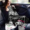 1pc. Cute Kuromi Skull Cherry Print Blanket - Perfect for Home, Office, Outdoor Use, Gift Idea, Suitable for All Seasonsz041760
