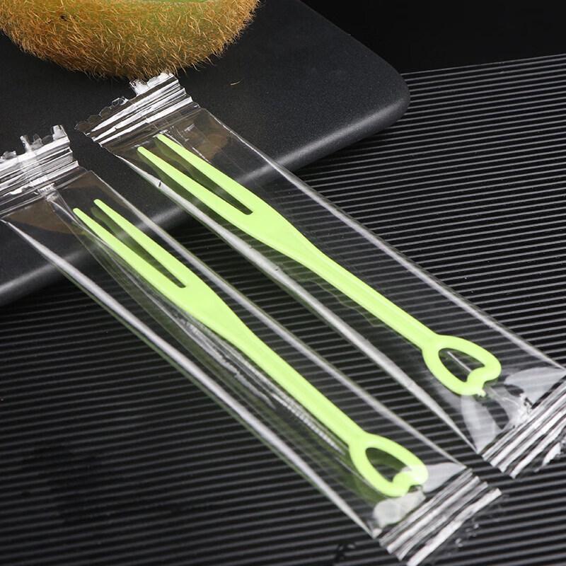 

Individually Wrapped Disposable Plastic Fruit Forks