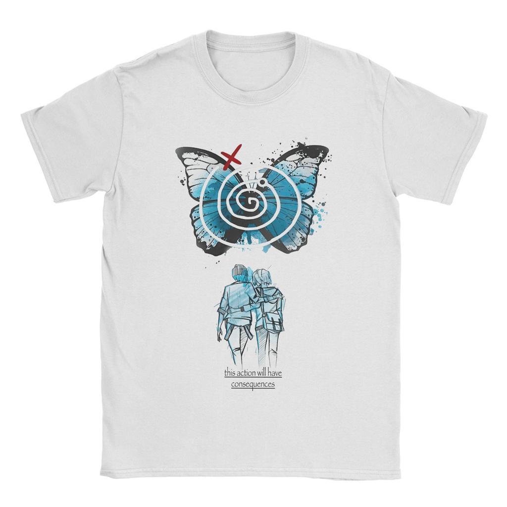 Enter the Vortex Club Mens T Shirts Life Is Strange Tees Short Sleeve Round Collar TShirt Pure Cotton Birthday Present Tops