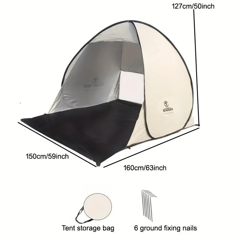 

Outdoor Camping Tent Sunshade Shelter Quick Automatic Opening Foldable for 2-3 People Suitable for Wilderness and Garden Leisure