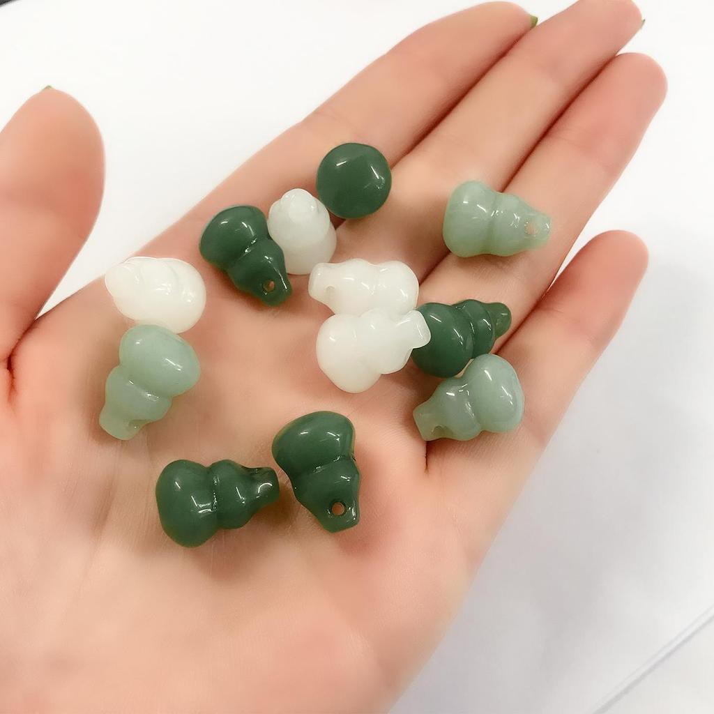 10 Stück/Packung Kristallglas Kleine Kürbis Anhänger DIY Halskette Armband Herstellungs Materialien Zubehör