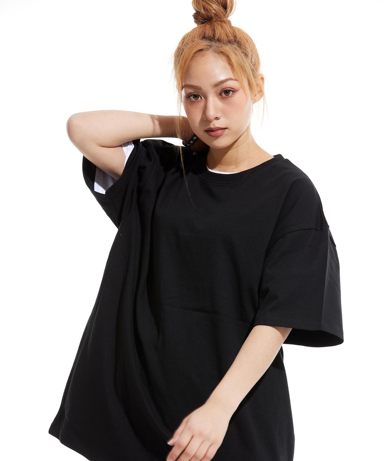 Sturf Solid Loose Fit Heavy Short Sleeve Tee Black M