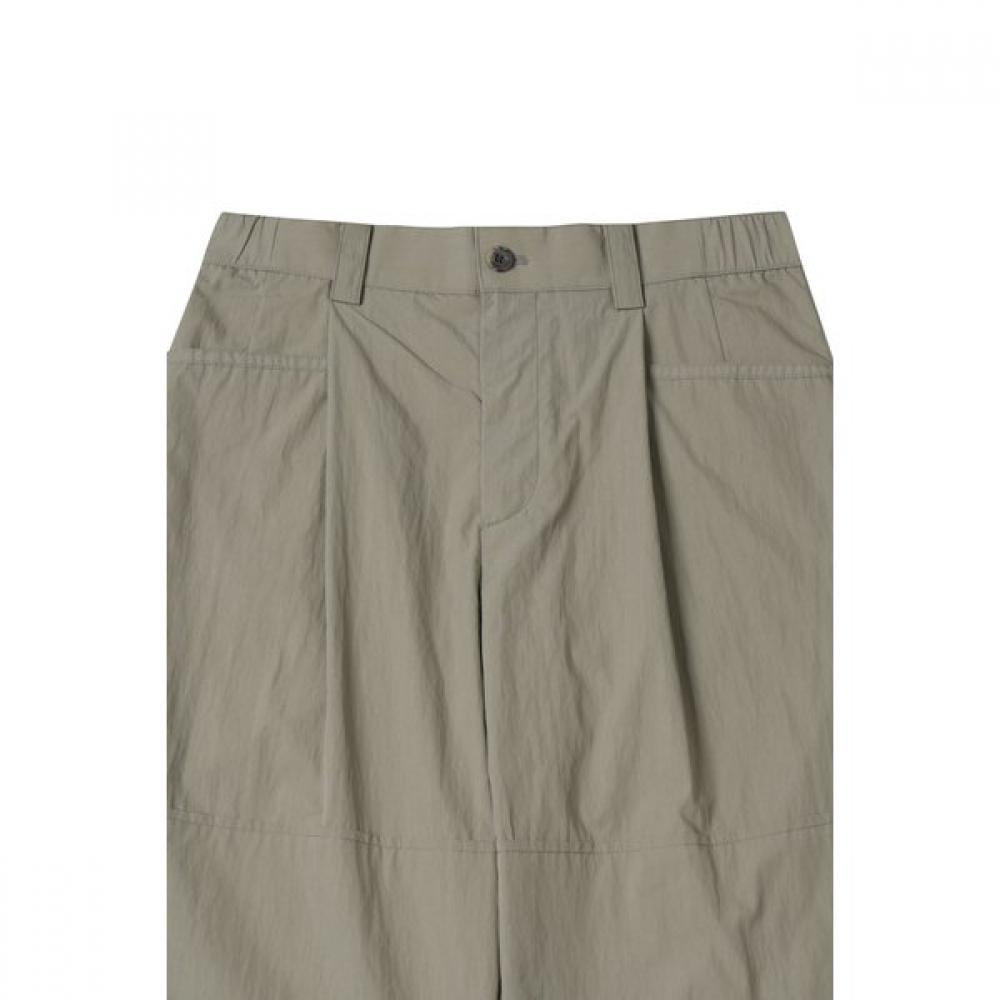 Customellow Beige One Tuck Double Knee Pants