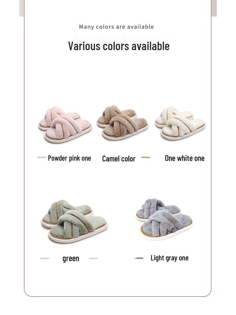 Eva Jesień 2025 Bawełniane Kapcie z Futrem: Damski Oddychający Styl Zimowy na Zewnątrz i w Pomieszczeniach