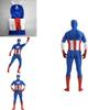 Unisex Avengers Captain America Zentai Suit With Permanent Color And Concealed Zipper