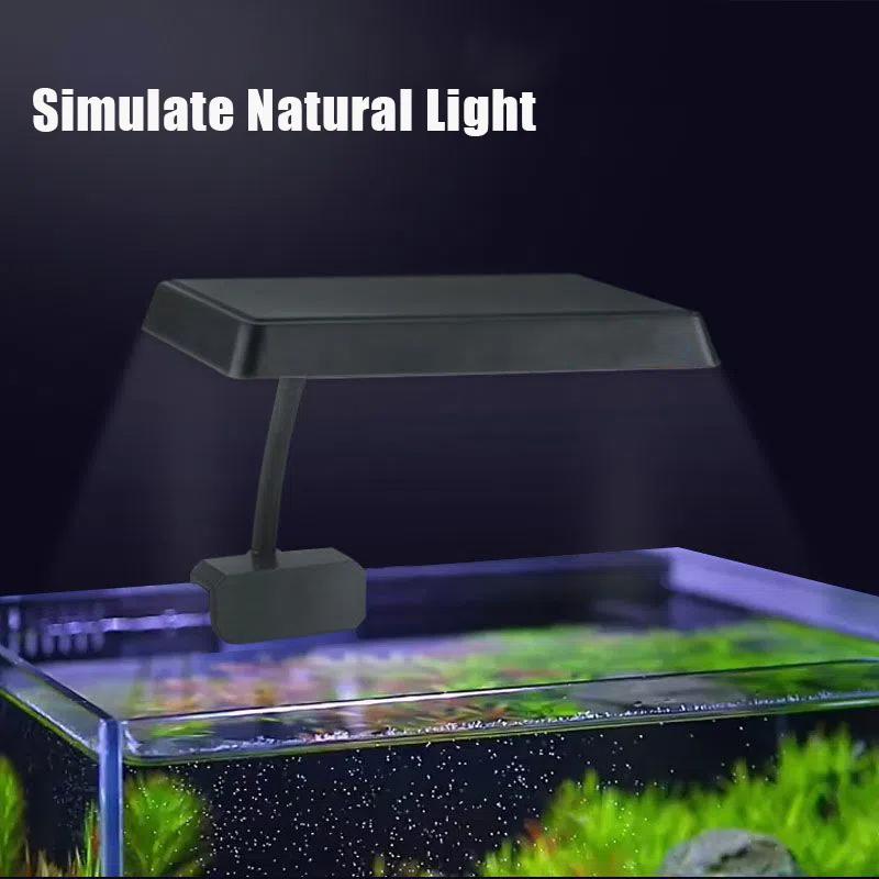 220V LED Aquarium Light Lighting Plants Grow Light Full Spectrum Water Grass Alto Brilho Fish Tank À Prova D'Água Clip-on Lamp
