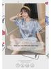 Women's V-Neck Cartoon Silk Pajama Set - Summer Short Sleeve 2022 Collection