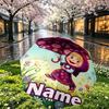Custom Name Personalized Masha and the Bear Print Umbrella, Auto Open Close, 8‑Rib Sturdy Frame, Commute Camping Hiking Use, Birthday Gift