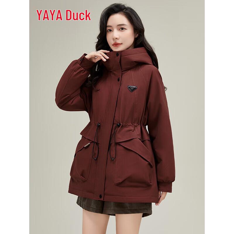 

Женский пуховик YAYA приталенного силуэта с капюшоном YE3B635945L S