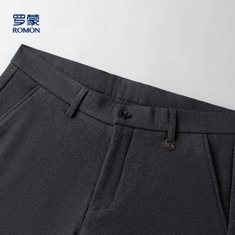 ROMON Men's Wool Blend Fleece Lined Casual Pants