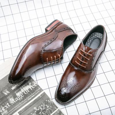 Fashion High Quality Business Formal Leather Shoes Mens Casual Dress Shoes Classic Italian Formal Oxford Elegant Shoes Men Office Shoes