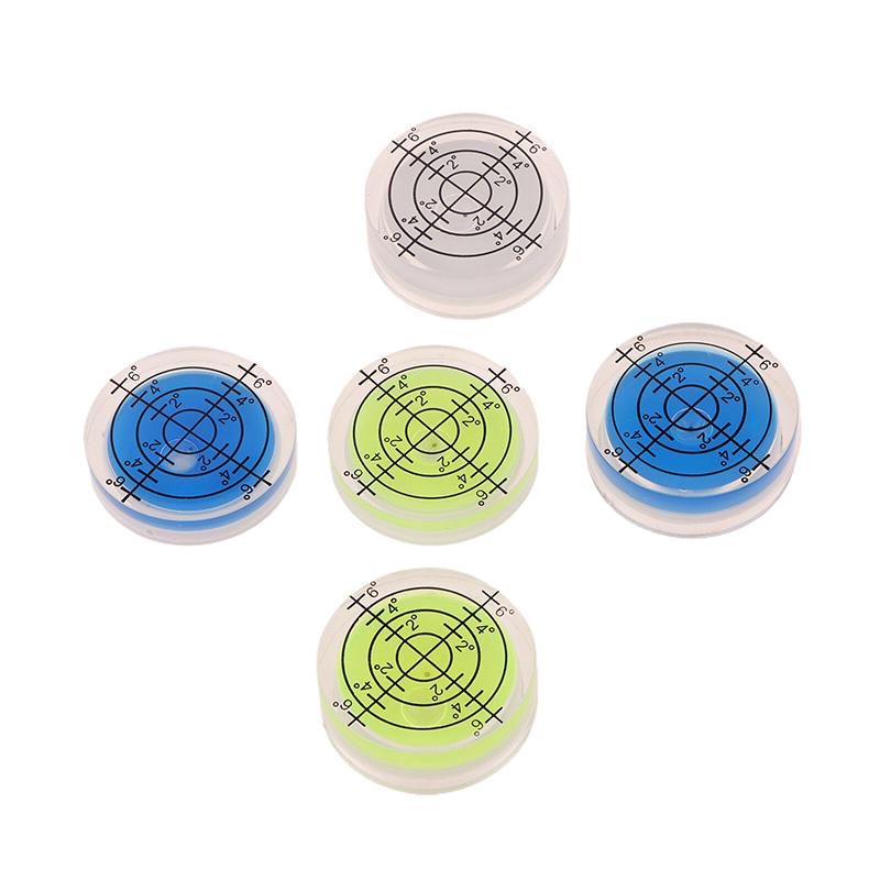 2 Stück 32 mm Libelle Oberflächen-Gradmarkierungs-Wasserwaage Rundes Messgerät Acryl für Bau Handwerkzeuge Teile