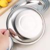 SIFAR 14cm Stainless Steel Round Dinner Plates (10-Pack)