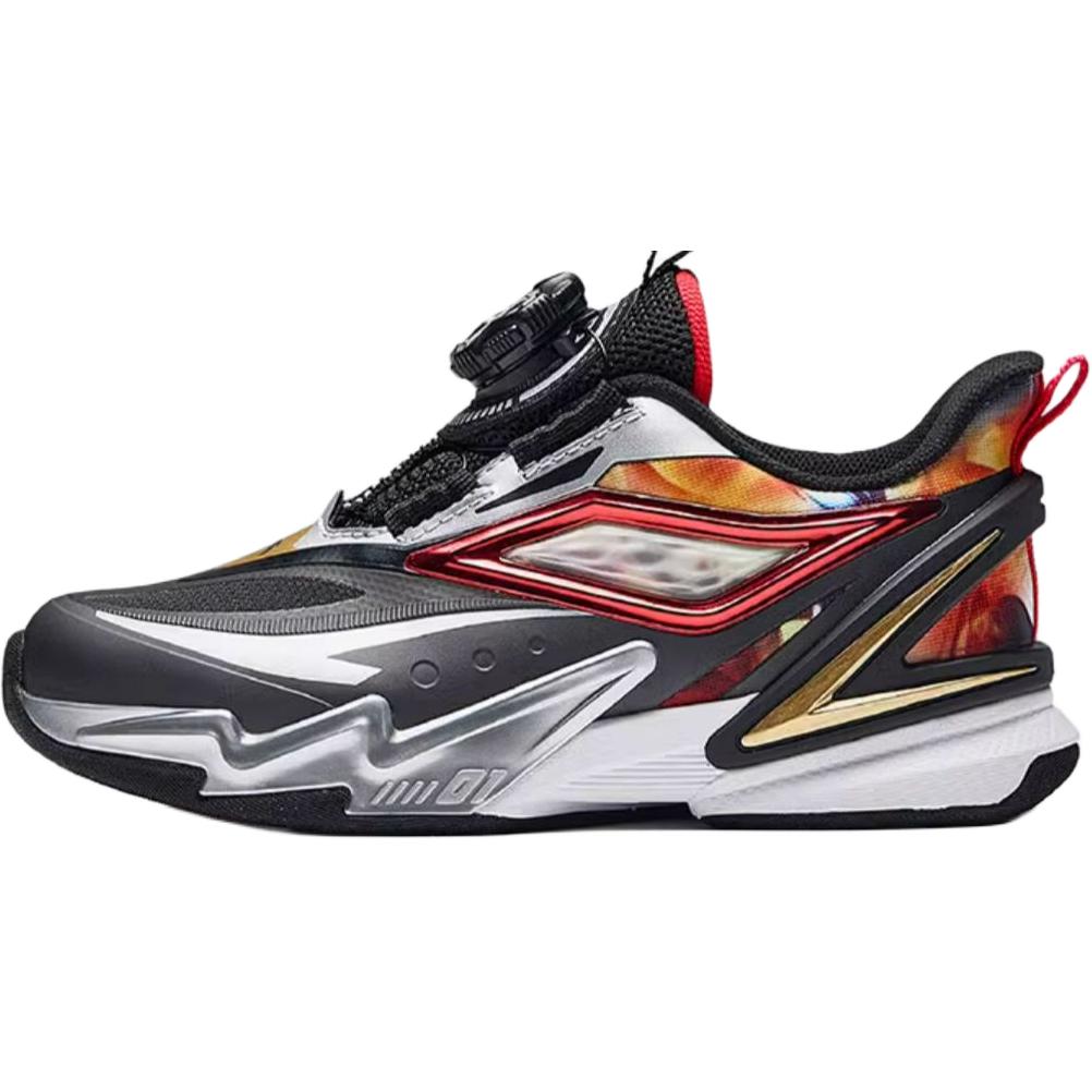 Anta Kids Baby Flying Knight 5.0 Comfortable Fashion Non-Slip Wear-Resistant Low-Top Running Shoes Kids Sneaker Black 312449961-2