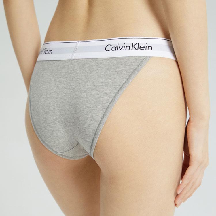 Calvin Klein Logo Print Triangle Underwear Women underwear Gray QF4977-020