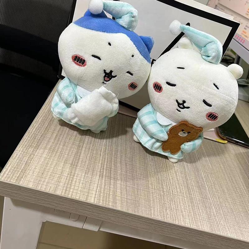Chiikawa Usachi Xiaoba Cute Pajamas Series Plush Doll Pendant Key Pendant Bag Pendant Cartoon Toy Bedroom Ornaments Girl Gift