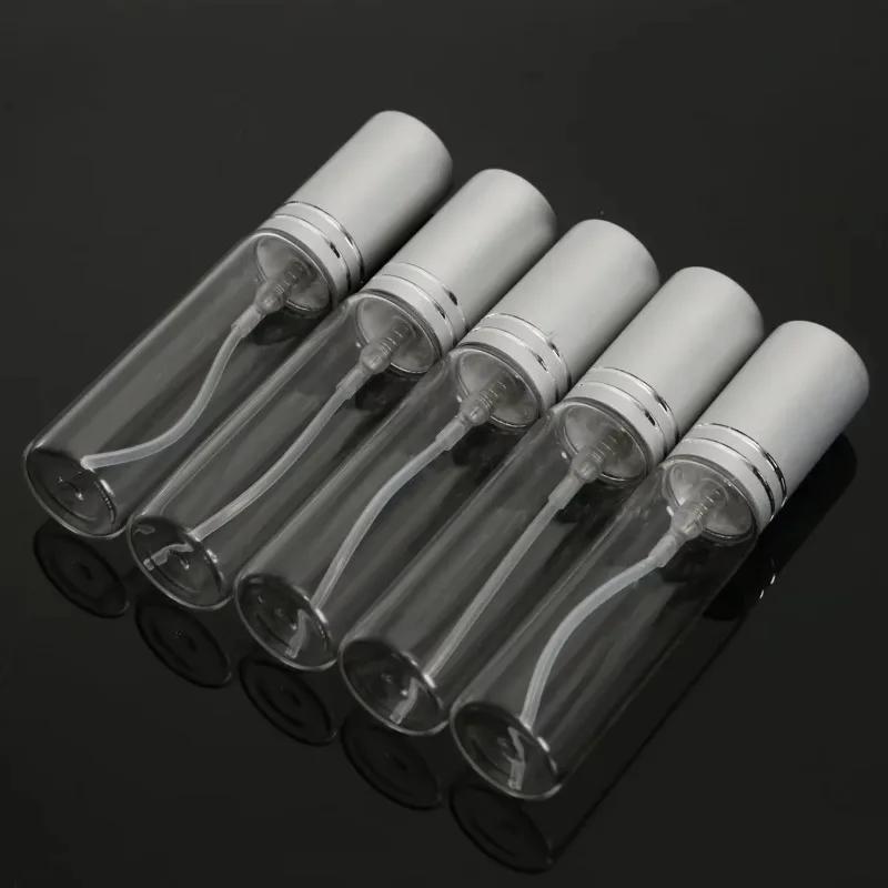 5Pcs 10ML Clear Spray Bottle Small Empty Glass Atomizer Perfume Bottles Mini Liquid Tonic Oil Cosmetic Container