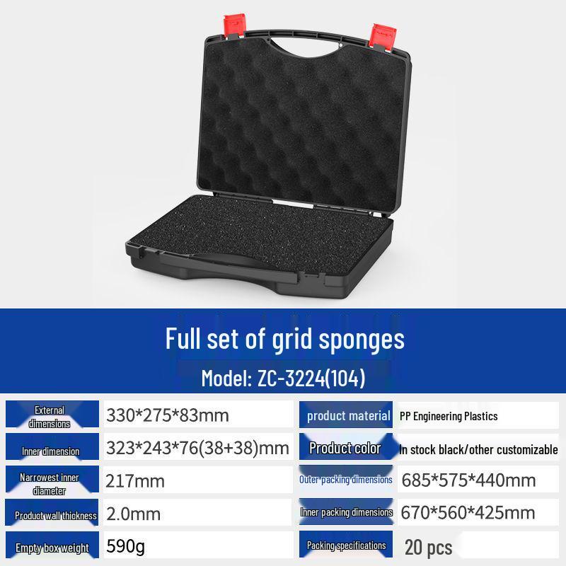 Multi-Purpose PP Plastic Portable Toolbox for Toys, Jewelry, Electronics, and Hardware