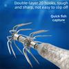 2Pcs Glow-in-the-dark Squid Trolling Lure Artificial Bait Horizontal Squid Lure  Night Fishing