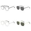 Modern Metal Frame Square Sunglasses For Men Women Uv400 Uv Protection Driving And Outdoor Wear
