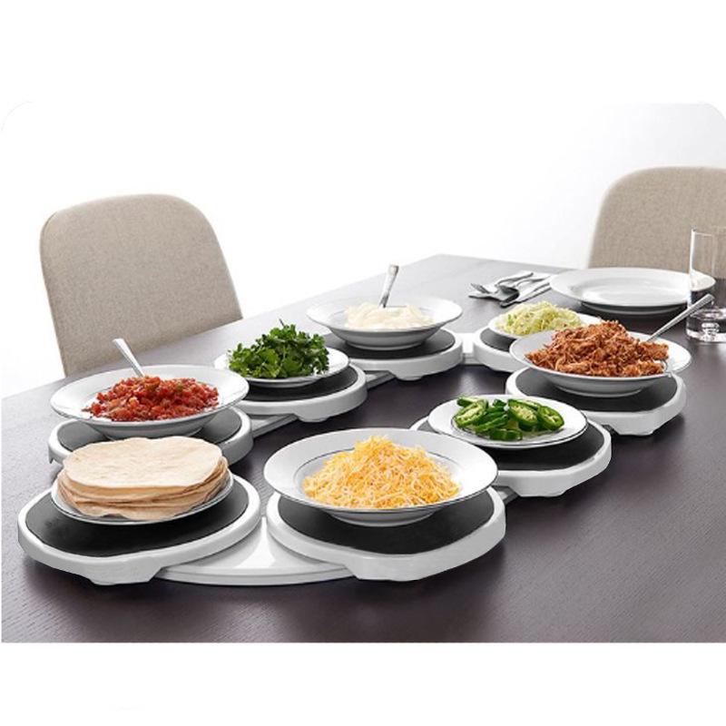 

Портативный вращающийся поднос для обеденного стола Ленивая Сьюзен с термоизоляцией 8 Trays (6-8 person table)