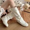 Women's Knee-High Boots: Two-Way Wear, Hidden Heel, Buckle Detail, Mary Jane Flats, Street Style, Summer/Autumn Sandals.