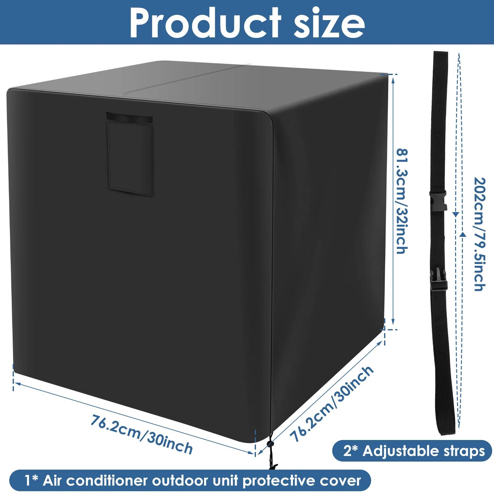 

Outdoor Square Vertical Air Conditioner Cover Dust Proof Drawstring Closure AC Protection Cover Waterproof Air Condition Covers