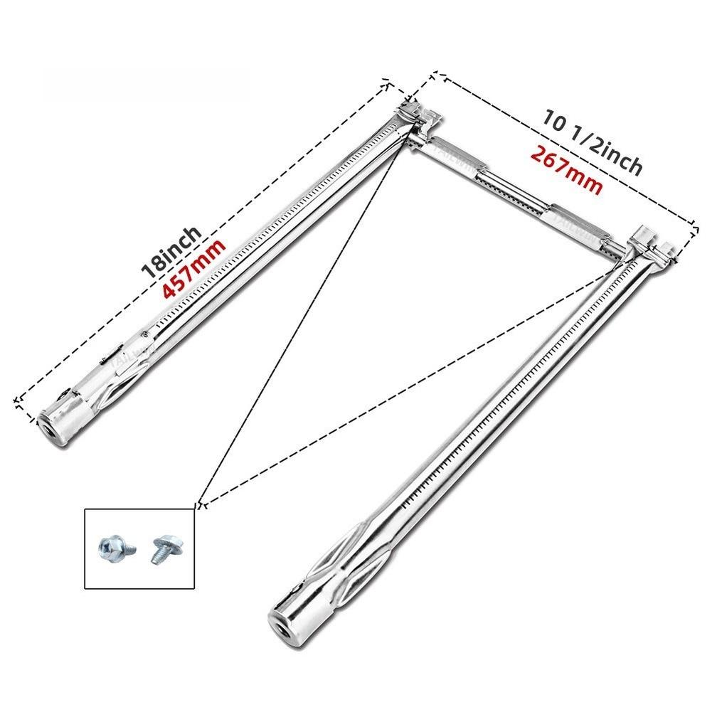 1 ADET Paslanmaz Çelik 304 Propan Gaz Brülör Başlığı WEBER İÇİN SPIRIT Izgara Gaz Brülör Başlığı SUS304 53*11*3cm Barbekü Aletleri Parçaları