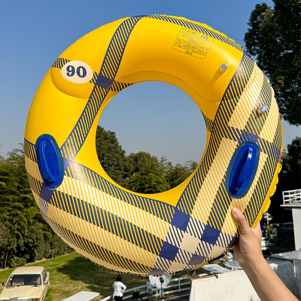 Inflatable Swim Ring Pool Floating Rings Leakproof with Handle Blow Up Swim Tube Water Play Equipment PVC Pool Floats for Adults