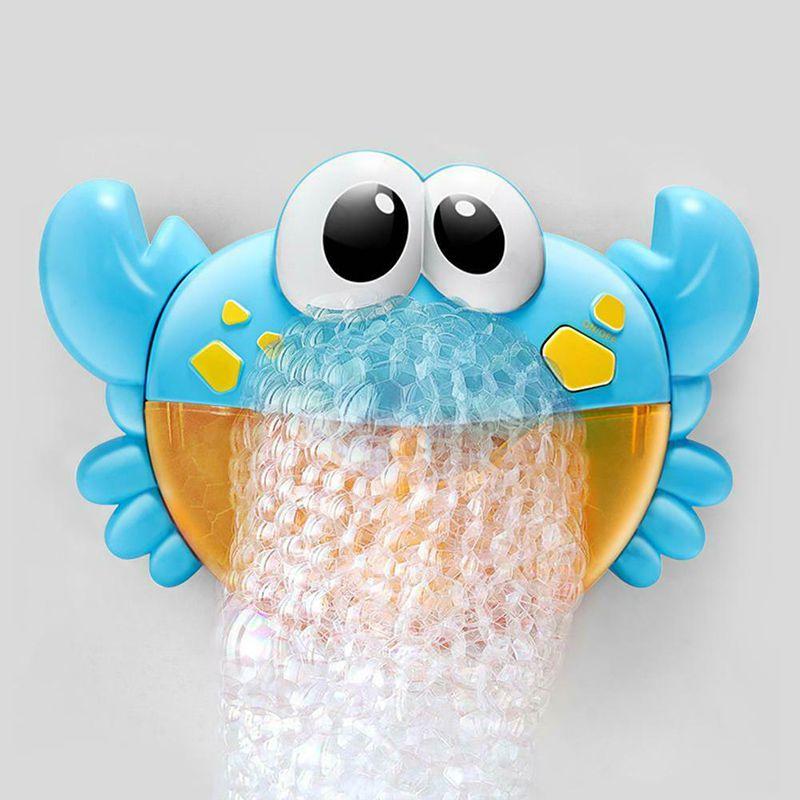 Adorable Red Plastic Cartoon Crab Baby Bath Toy With Music And Bubble Fun Machine