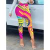 2026 Womens High-Waist Printed Yoga Leggings Casual Slim Fit Activewear Pants