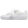 Basket Heart Patent White Womens 363073-02