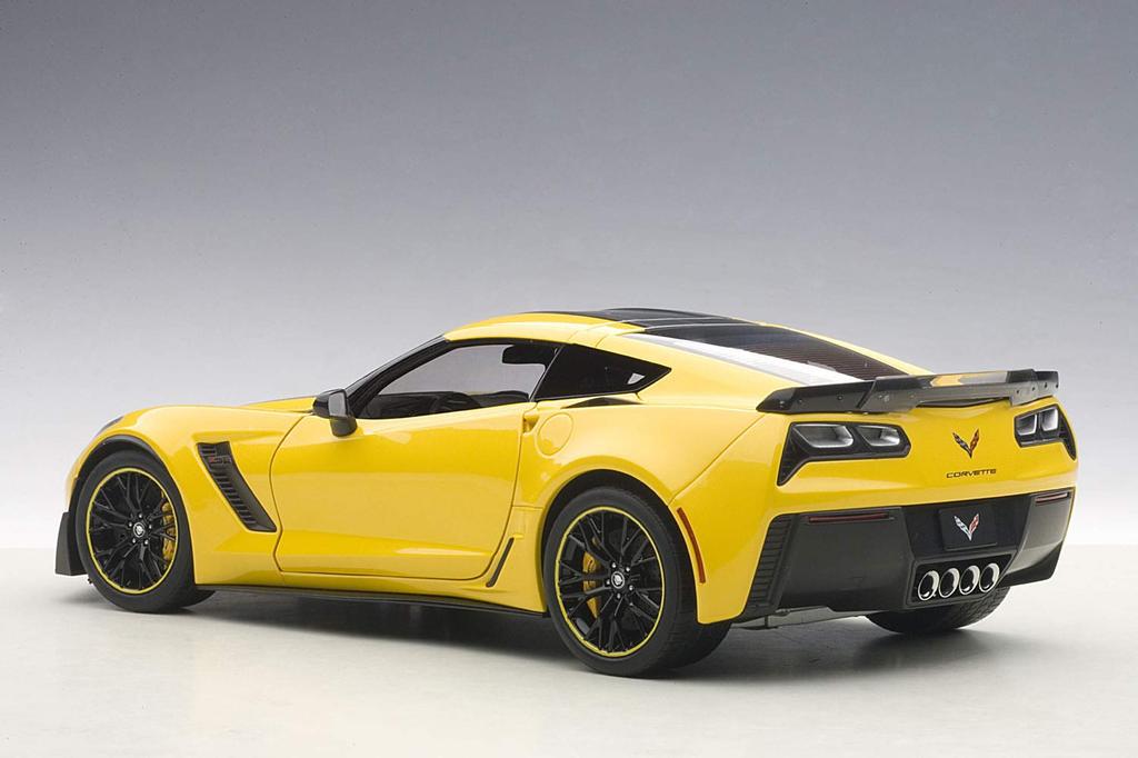 AUTOart 1/18 Scale Chevrolet Corvette (C7) Z06 C7.R Edition (Yellow) Finished Product