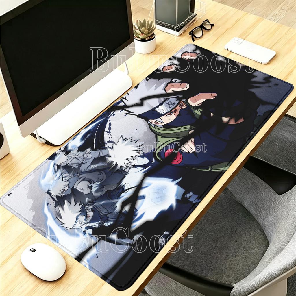 Kakashi Hatake, Naruto, Itachi Uchiha Gaming-Mauspadd, Große Schreibtischmatte, Tastaturmatte, Hochauflösender Anime-Druck, Gaming-Mauspadd