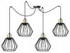 Hanging Lamp, Ceiling Chandelier, Wire Shade, Led
