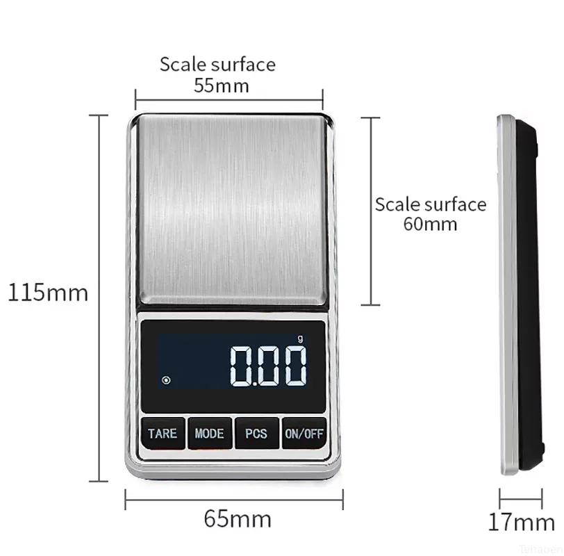 Pocket Scale 0.01g Precision Digital Electronic Gold Jewelry Carat Diamond Balance Mini Mg Kitchen Scales Portable Weighing