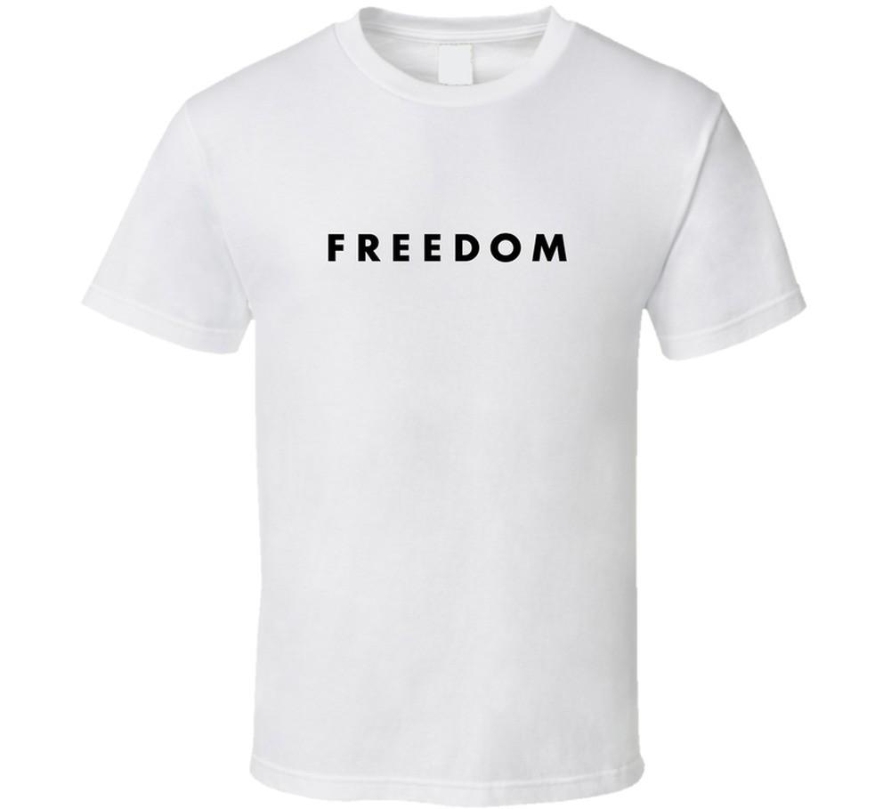 Freedom Charlie Kirk White T Shirt Mens Womens Tees Top 3XL